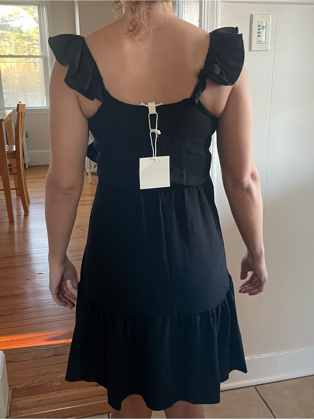 Classic Black Ruffle Sundress - Picture 3 of 5
